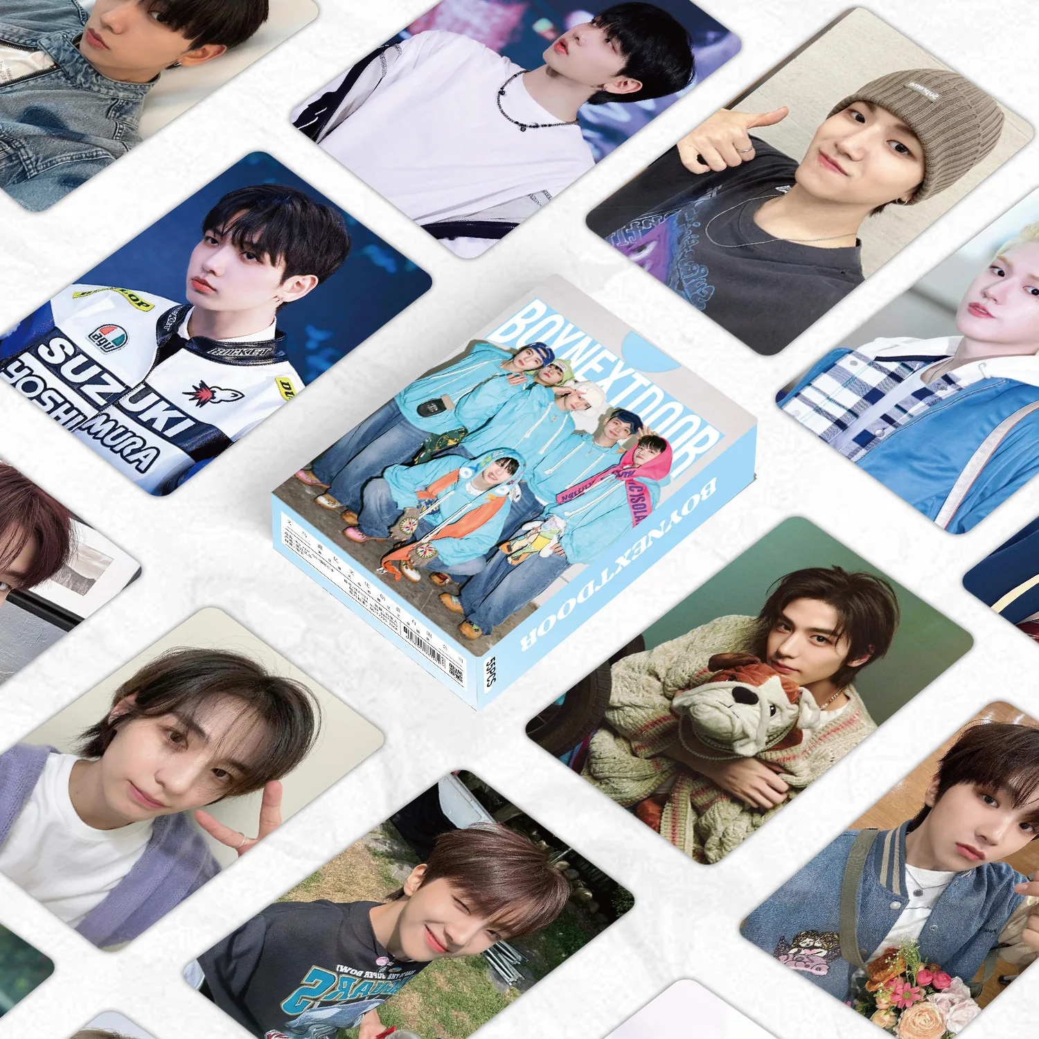 55Pcs/Set BOYNEXTDOOR Idol New Series High Quality Lomo Cards HD Printd Laser Photocards LEEHAN SUNGHO RIWOO TAESAN Fans Gifts