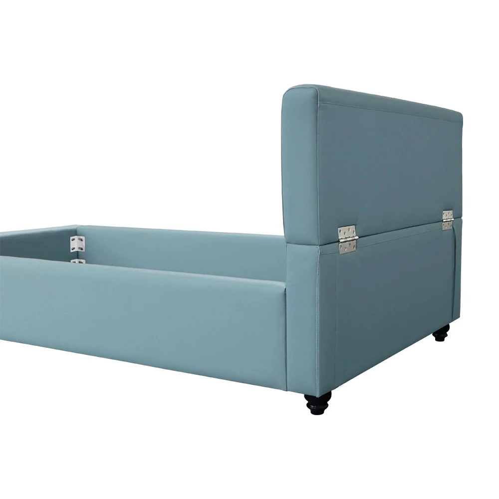 어린이용 전동 조절식 싱글 침대 프레임 (헤드보드 및 주변 장식 포함)