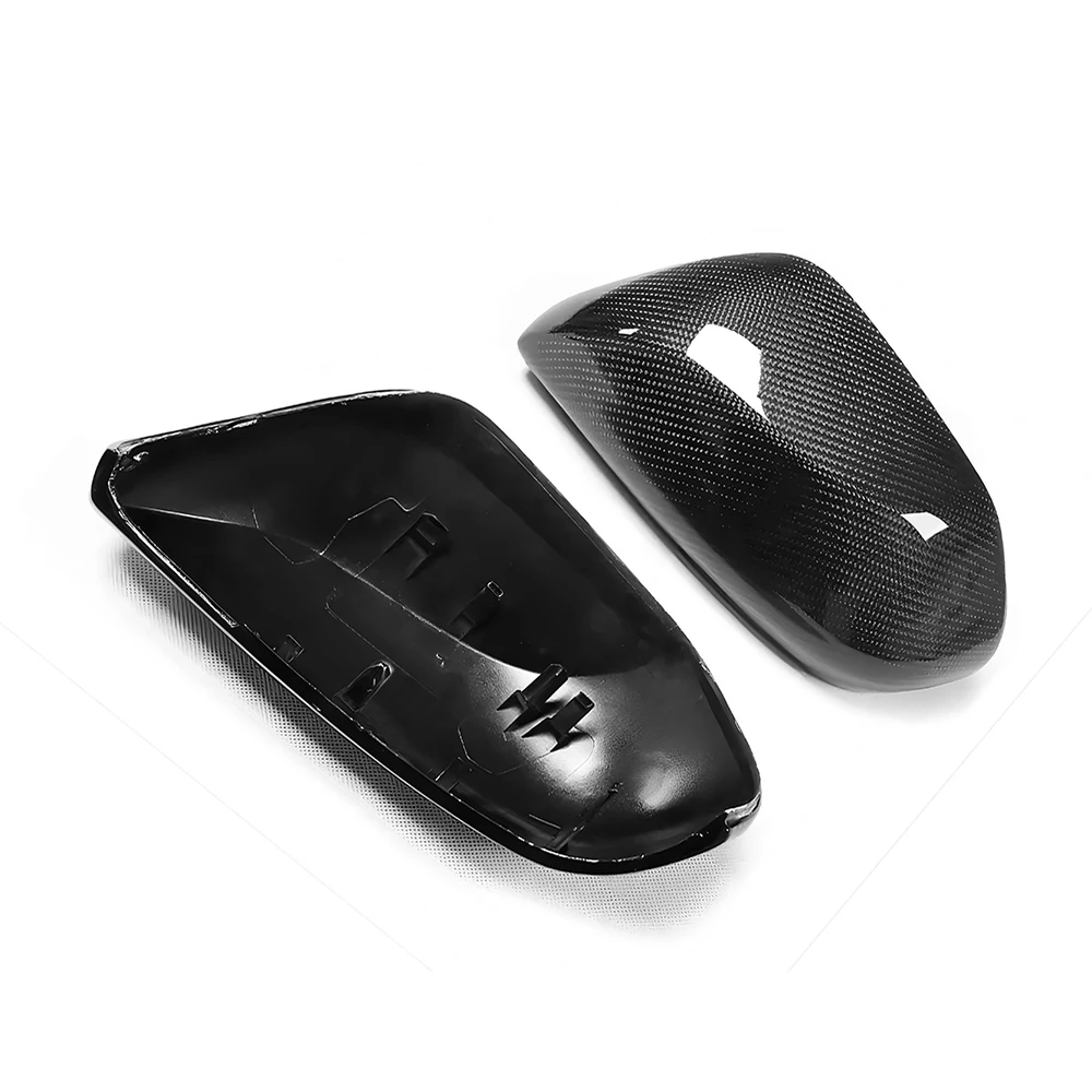 Replacement Rearview Side Mirror Covers Cap For 18-22 Toyota Camry Avalon CH-R OEM Style Carbon Fiber Shell