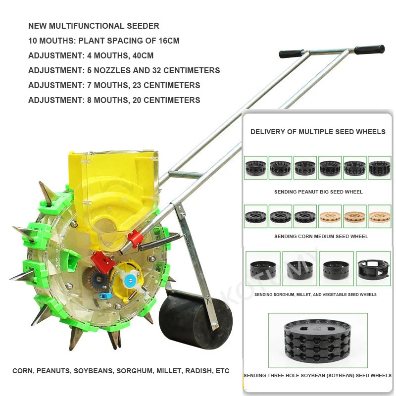 Imagem -05 - Multi-function Hand-push Seeder Machine Rabanete Milho Algodão Soja Amendoim Precisão Trigo