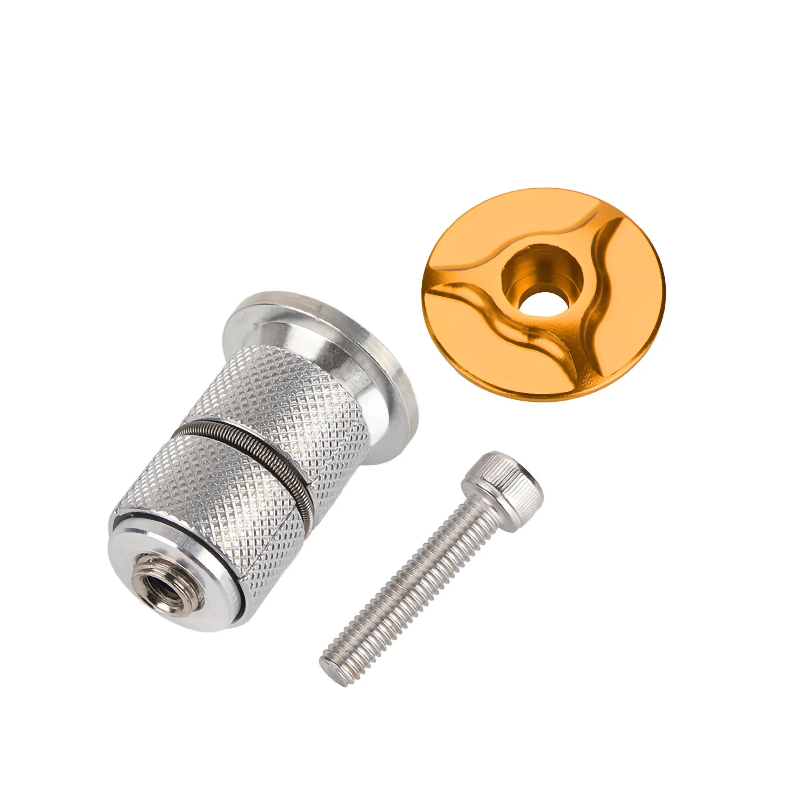 1/1.25 inch fietsvork-expander, fietsstuurpen-headset, aluminiumlegering stuurpen-headset, topdop, fietsvork-expander bung
