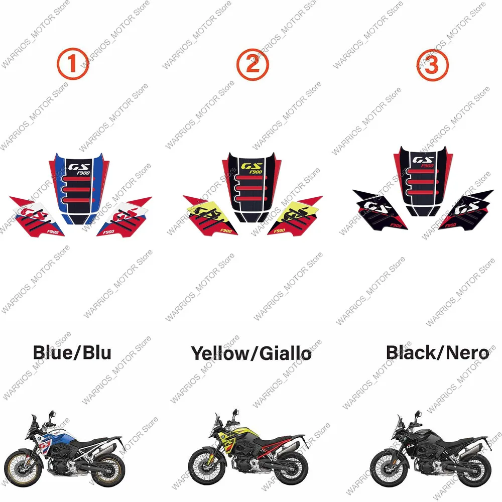 F900GS 3D Gel Resin Sticker Motorcycle Tank Pad Sticker f900gs Tank Pad Side Protection Sticker Accessories For BMW F900GS 2024