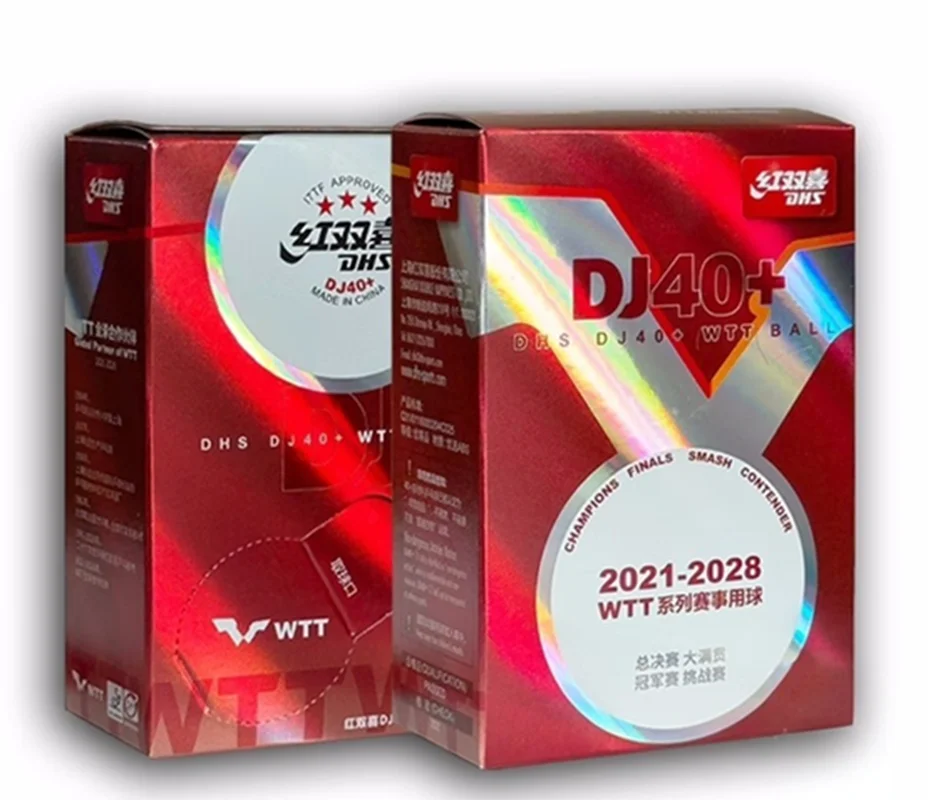 

DHS DJ40+ Мячи для настольного тенниса, 6 шт./кор. | Материал ABS чемпионата WTT | Турнир одобренный ITTF