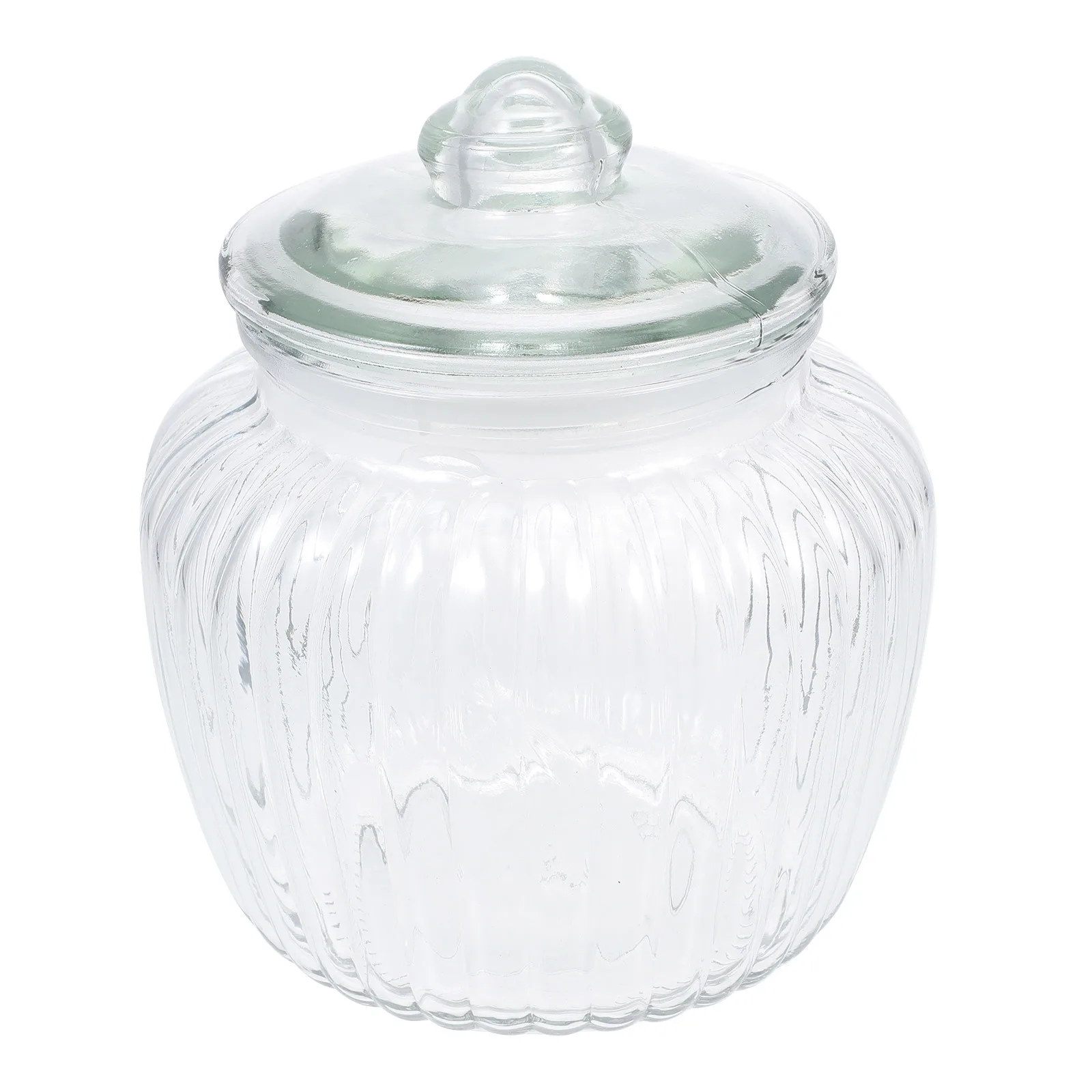 

Pickle Glass Jar Large Capacity Sealed Food Storage Can Cereals Holder Sturdy Material Portable Delicate Design