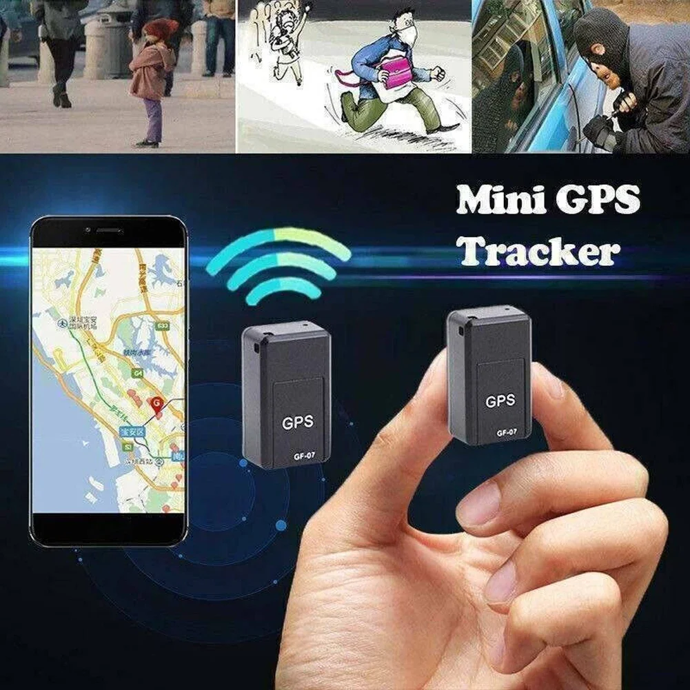 1-20pcs Mini GF 07 GPS Car Tracker Real Time Tracking Anti Theft Anti Lost Locator Strong Magnetic Mount SIM Message Positioner