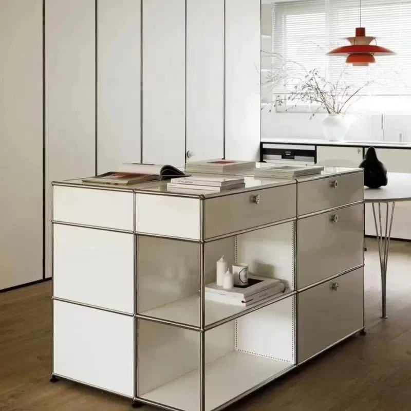 for Modular stainless steel modern lockers - load resistance 50kg CE certified, adjustable shelves, home furniture, hotel