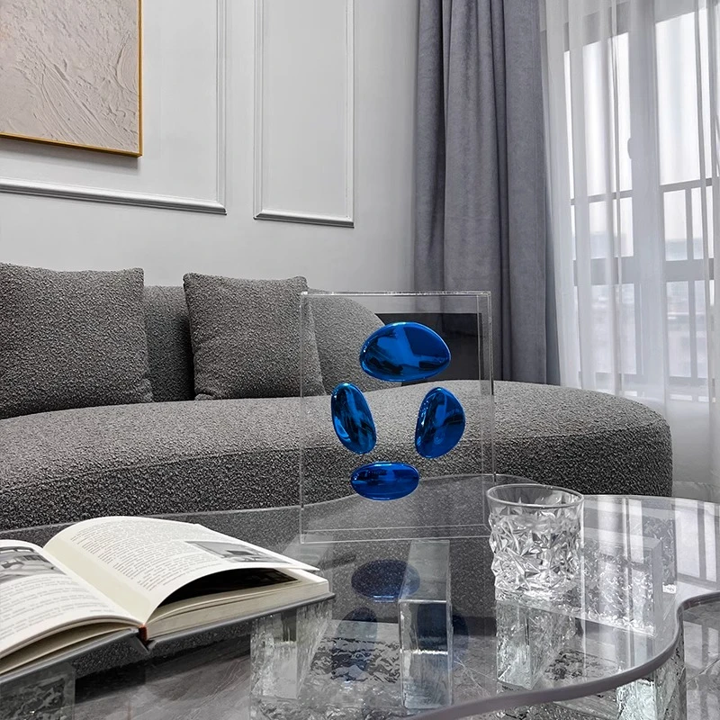Modern Acrylic Book Display Holder Desktop Decoration Organizer Box Creative Transparent Bookcase for Showcase Bedroom Decor