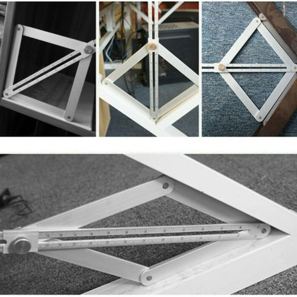 Imagem -05 - Inoxidável Praça Transferidor para Carpintaria Construção Angle Finder Teto Artefato Ferramentas de Medição Canto Artefato pc