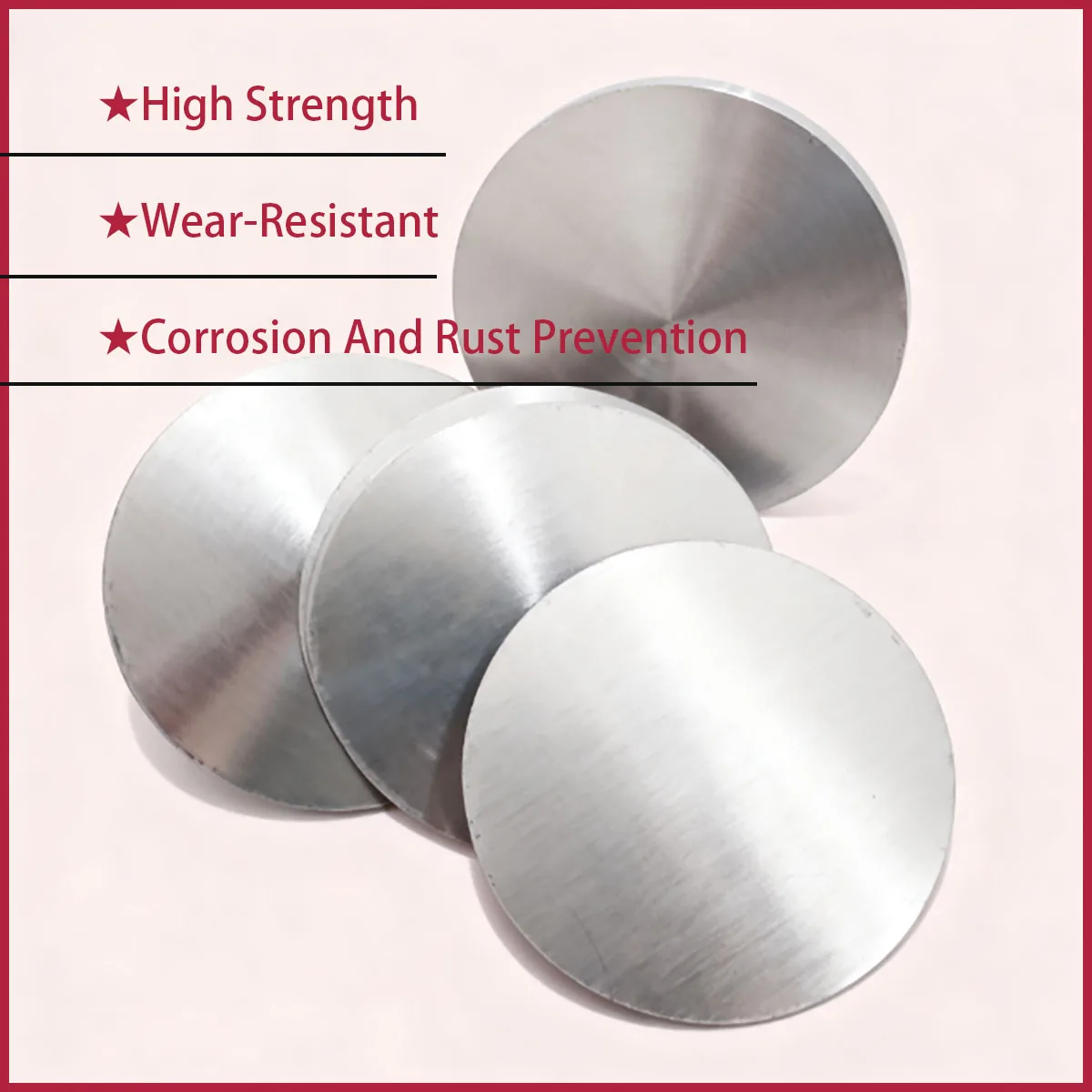 50-300mm Dia Aluminum Round Plate- 1-5mm Thickness Custom Laser Cut Circular Sheet for DIY Metal