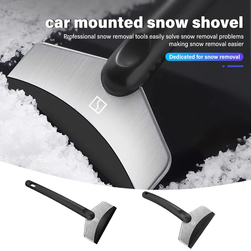 Car Ice Scraper Snow Removal Shovel Stainless Winter Accessories For Zeekr X 001 009 2022 2023 2024 EV 2021-2023 Krypton