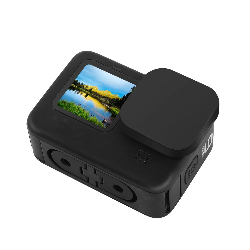 Soft Silicone Lens Cap for Gopro Hero 11 10 9 Black Anti-drop Dust Resistance Lens Cover Protector for Gopro Hero 9 Black Camera
