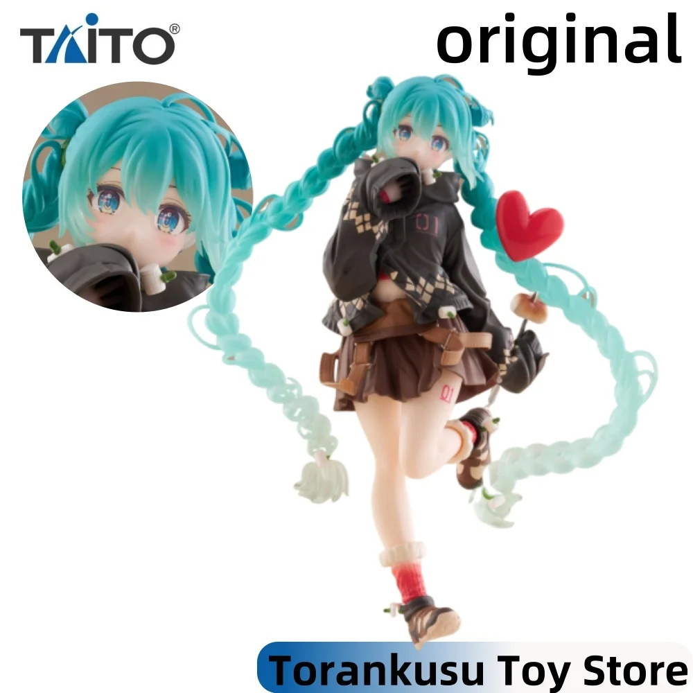 タイトー初音ミクアニメミクアウトドアファッションアクションフィギュアモデルフィギュアオリジナルフィギュアーツ装飾コレクションおもちゃ