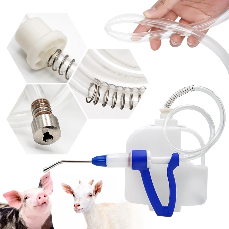 

Многофункциональный шприц для кормления ветеринарной медицины, 30 мл, с кастрюлей большой емкости/без горшка, пистолет для непрерывного кормления для крупного рогатого скота