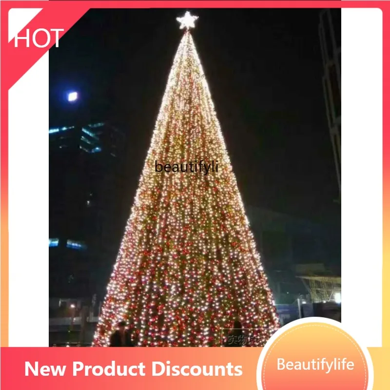 smt53 Q شجرة عيد الميلاد المضيئة 3-4-5 أمتار 6 أمتار 7 أمتار إطار كبير حزمة شجرة عيد الميلاد #1