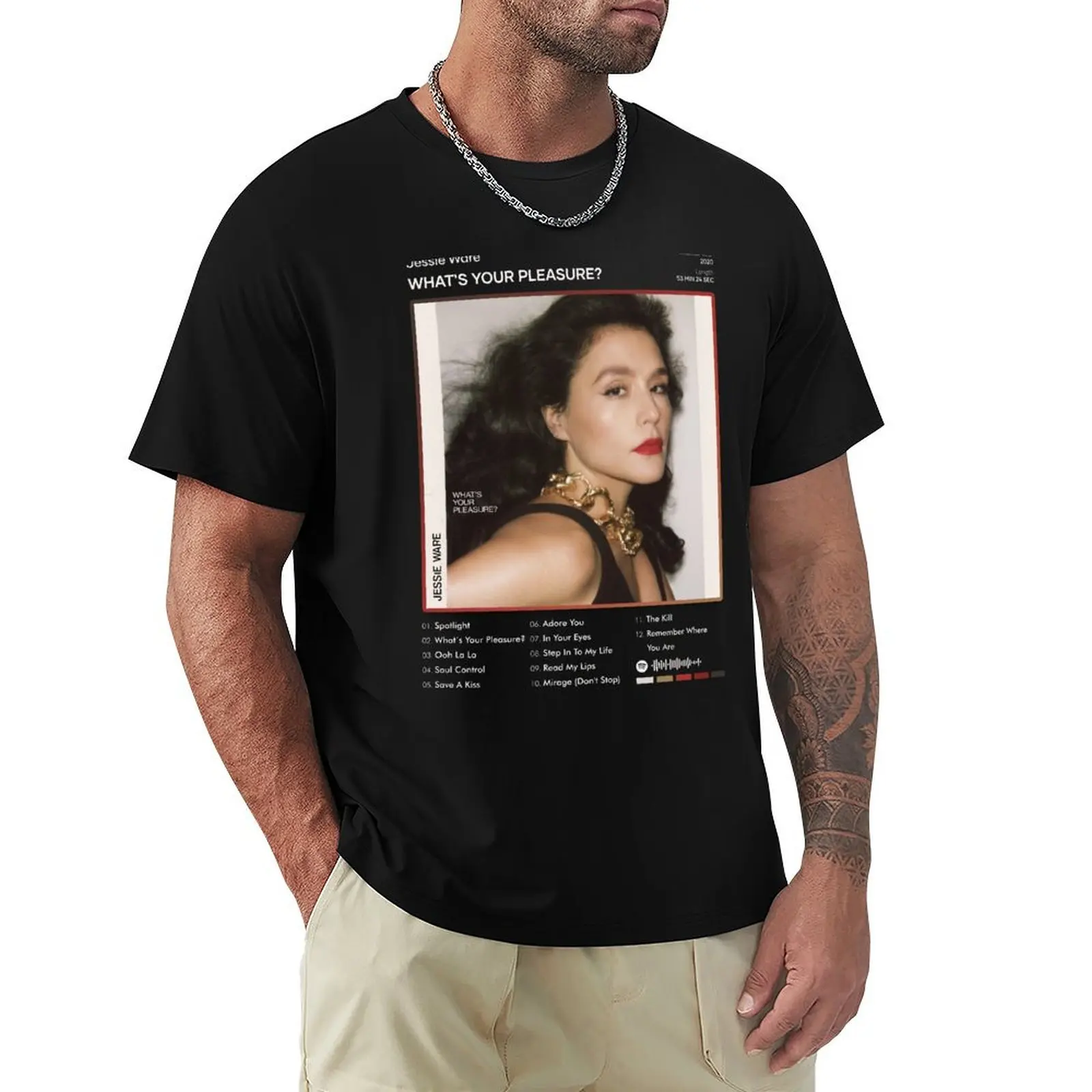 Jessie Ware - What's Your Pleasure? Tracklist Album T-Shirt man t shirt designer T-Shirt