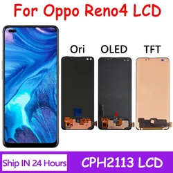 100% Test For Oppo A93 4G CPH2121Lcd Display Digital Touch Screen Assembly For Reno 4 4F reno 4 lite F17 Pro lcd