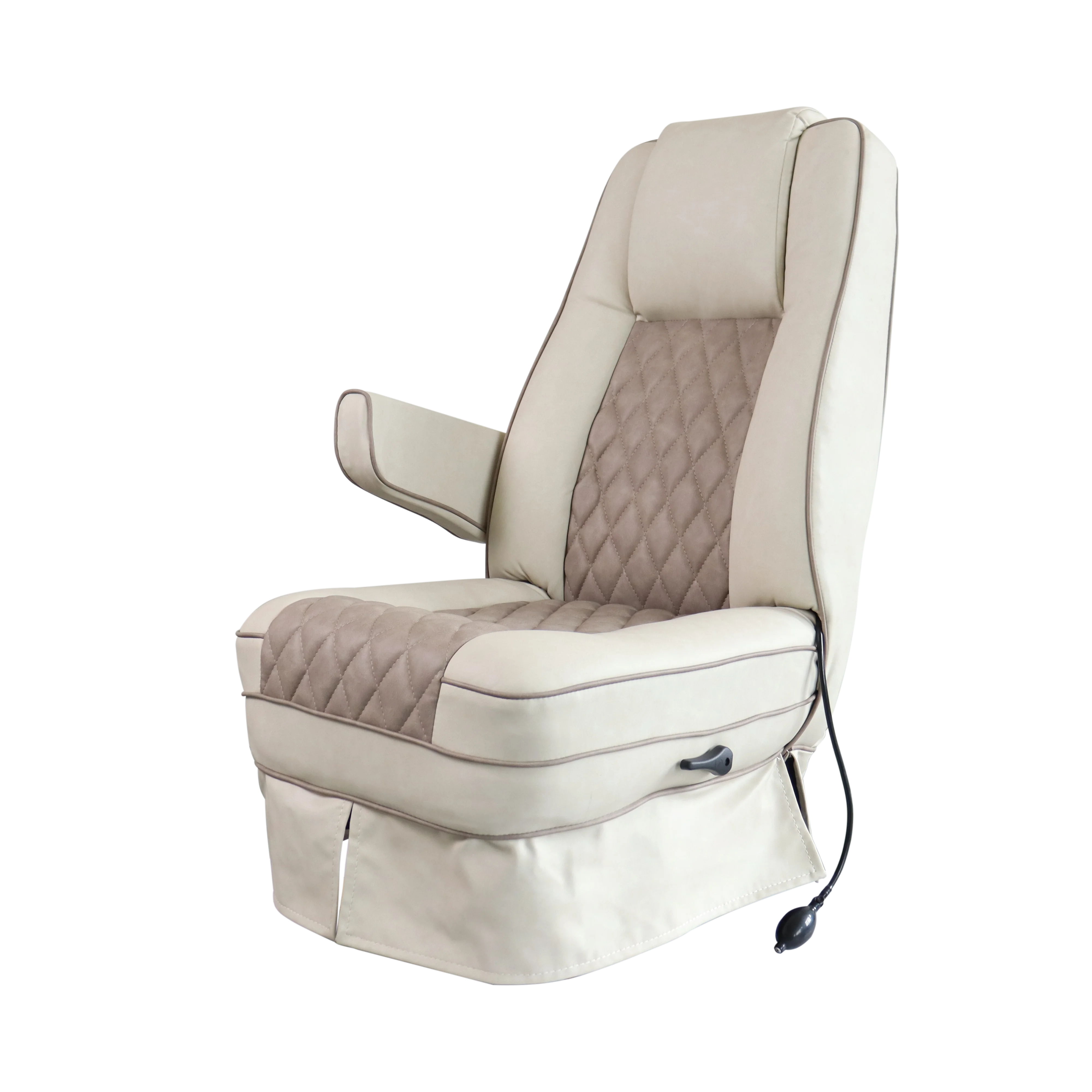 

Factory Wholesale RV Seat Bed Quality Motorhome Seats Van Seating MPV 360 Degree Rotary Swivel with Lift Armrests