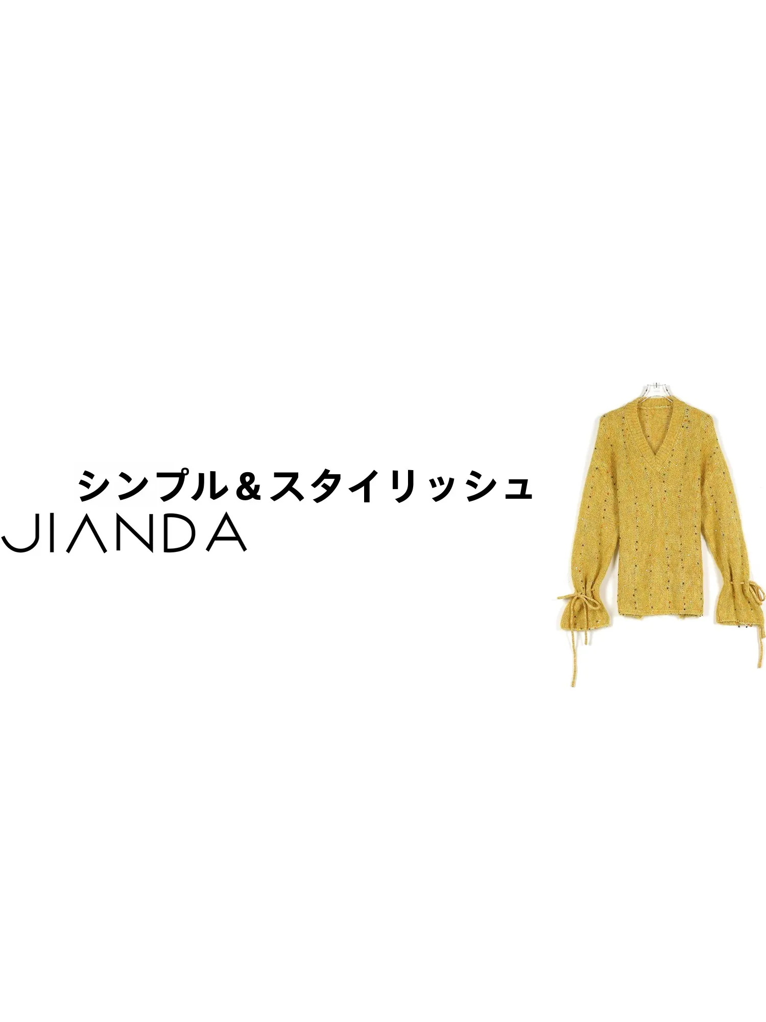 

Ultra Soft Golden Bean Bean Sweater Simple Match Commute Sle Loose Fit Long Sve V-Ne Regular Thin Warmth Heating