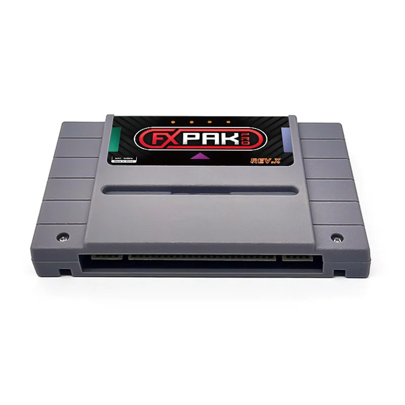 EVERGENESIS Fxpak Pro SNES Rev. X الإصدار SNES Gane Cartridge SD2 بطاقة فلاش لوحدة تحكم ألعاب الفيديو SFC SNES 16 بت مع بطاقة 8G
