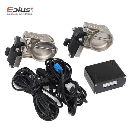Imagen 1 del producto EPLUS Kit de válvula electrónica de tubo de escape de coche Universal 51 63 76MM Kit de controlador de botón interruptor de controlador