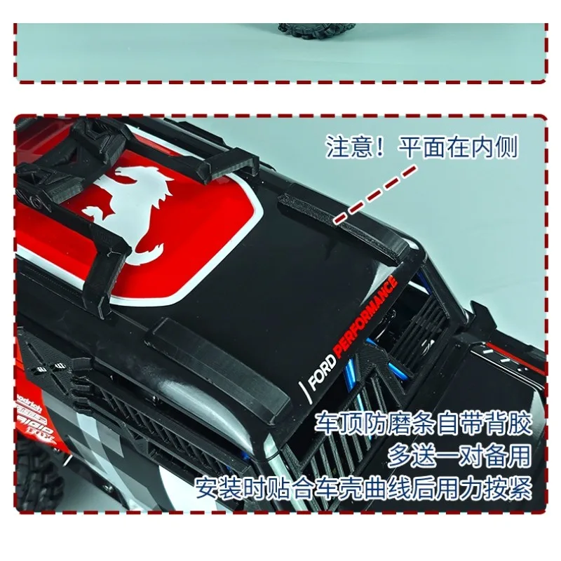 Kompletny zestaw osłon ochronnych do samochodu RC MJX H12P w skali 1/12, 4WD, szybki crawler terenowy, montaż bez wiercenia.