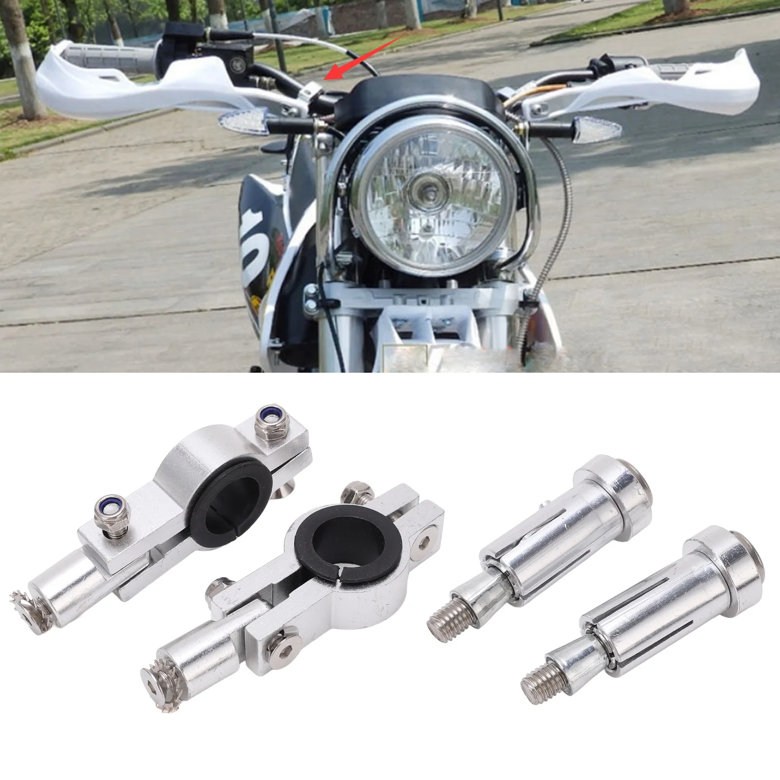 

22 мм кронштейн для крепления на руль мотоцикла, нержавеющий, прочный, универсальный для мотоцикла, мотокросса, квадроцикла, квадроцикла