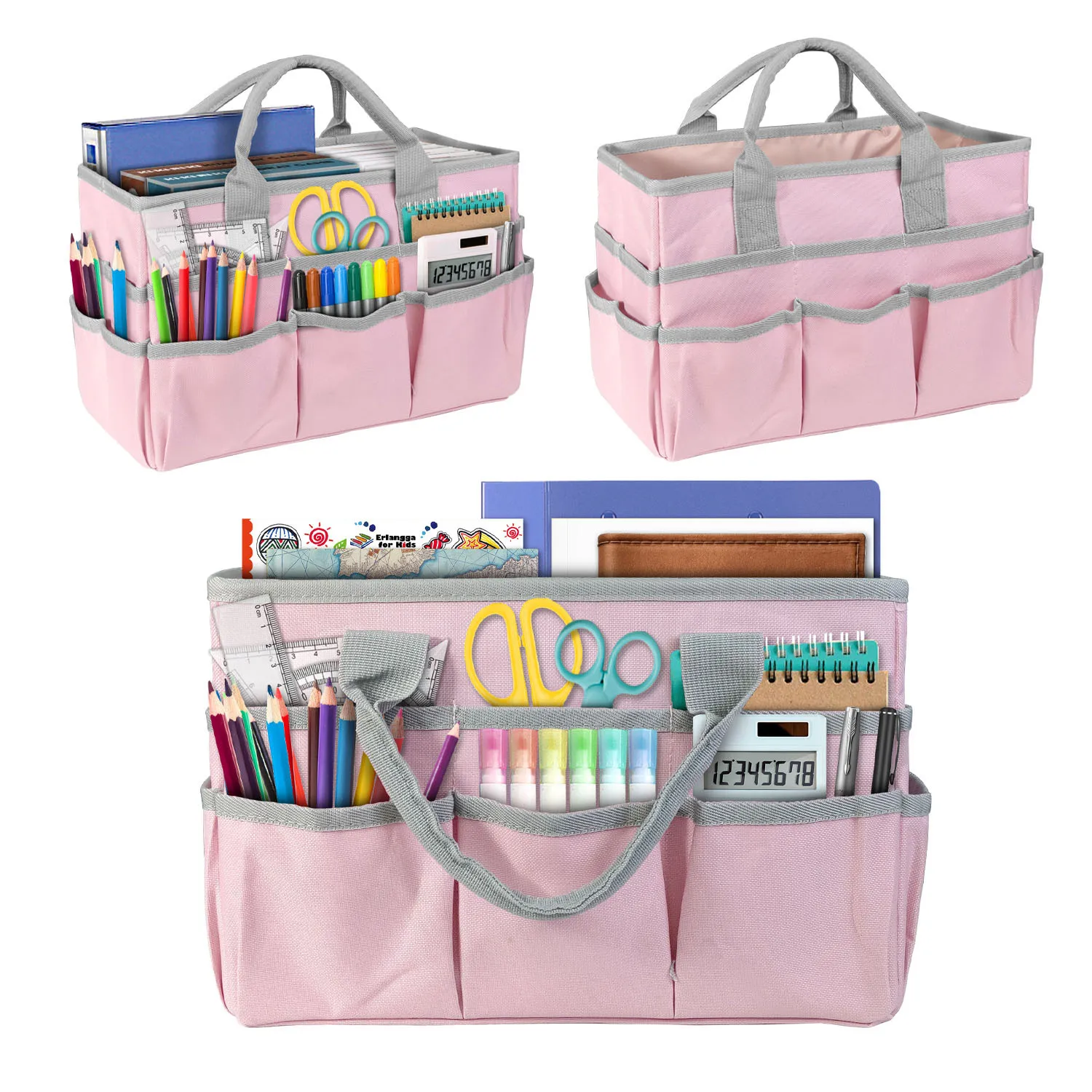 1 simple multi-color teaching aid bag Teacher bag Stationery storage bag Classroom bag Gardening garden tool bag