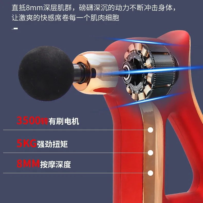 เหมาะสําหรับ Cross-border ใหม่สะดวก fascia ปืน micro-current PULSE คอปืนฟิตเนสกีฬากล้ามเนื้อนวดผ่อนคลายลึก