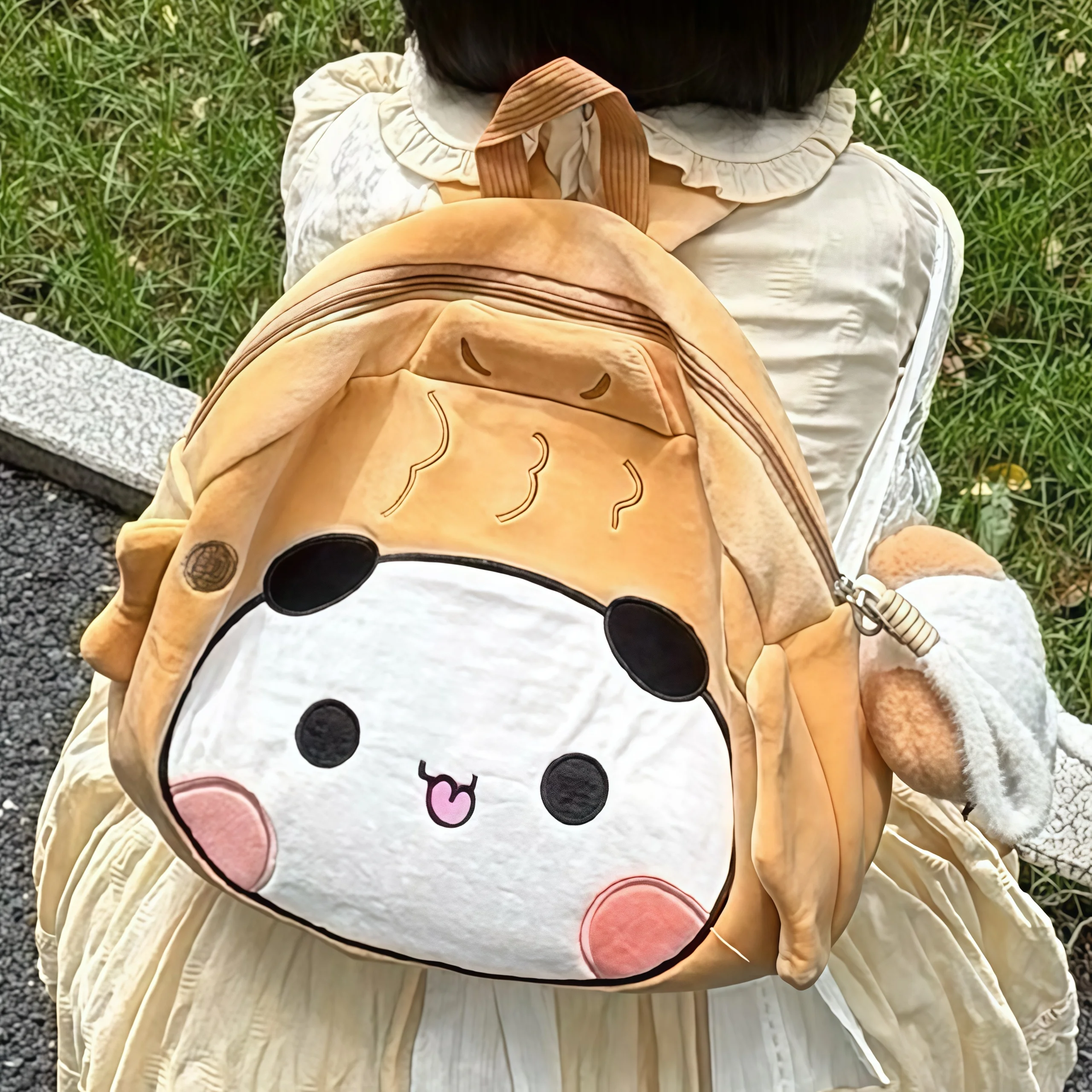 

Плюшевый рюкзак с пандами Бубу и Иер, мультяшный рюкзак с пандами Бубу и Дуду, милый плюшевый рюкзак, школьный ранец для студентов, подарочные игрушки