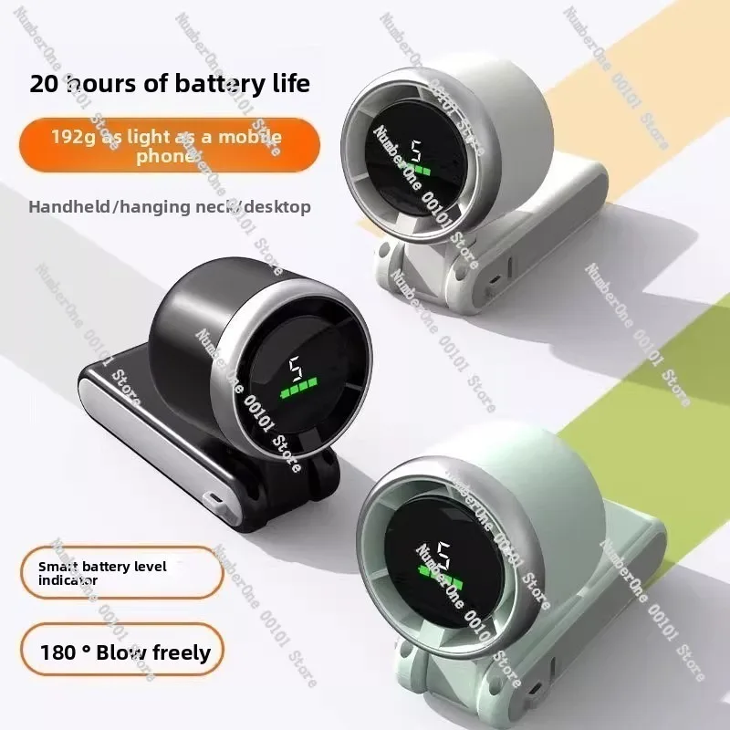 Portable high-speed small fan: 2025 turbocharged design, charging model