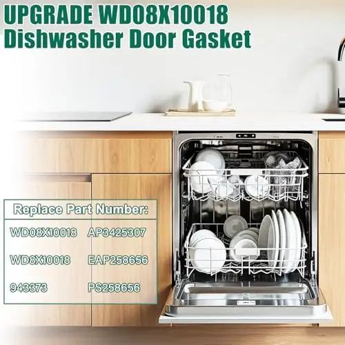 

WD08X10018 Dishwasher Tub Gasket Replacement for GE & Hotpoint - Durable Watertight Seal Compatible with WD8X10018