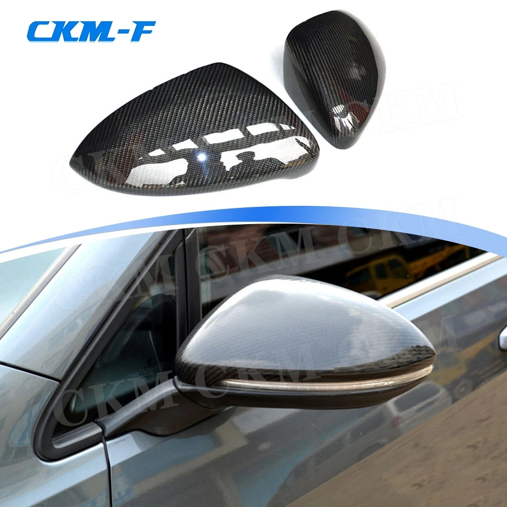 

Replacement Style for Volkswagen VW Golf 7 MK7 GTI R 2014-2018 Carbon Fiber Rear View Mirror Cover Add On Style