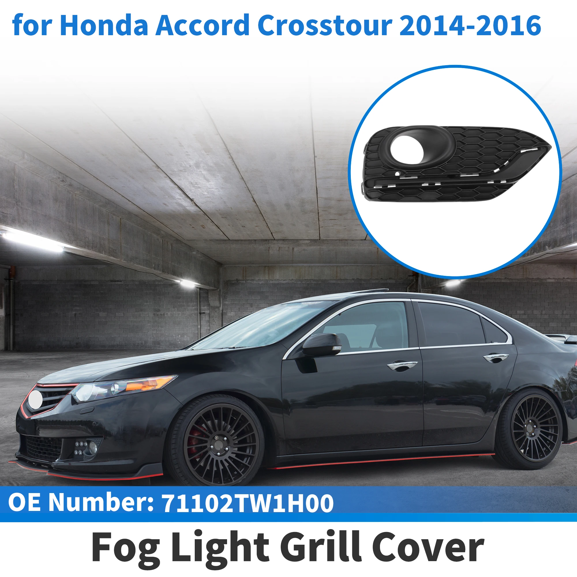 

UXCELL передняя правая противотуманная фара гриль No 71102TW1H00 для Honda Accord Crosstour 2014-2016