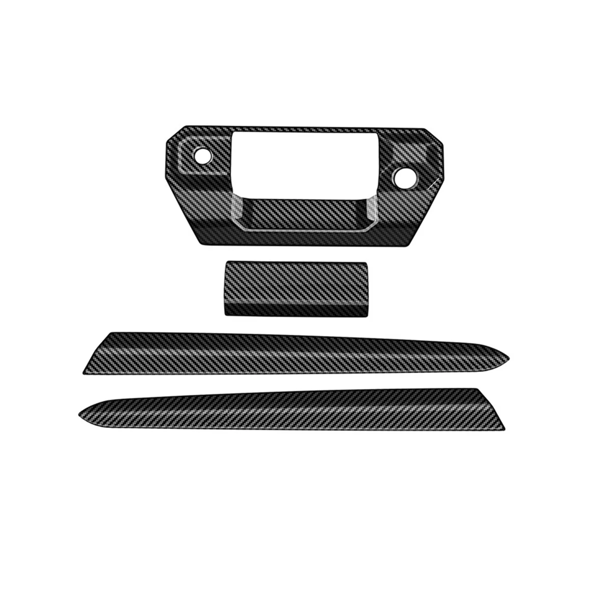 Отделочные полосы для задней двери автомобиля, отделочные полосы для ручки багажника для Toyota TACOMA 2024, декоративные наклейки для задней двери, углеродные