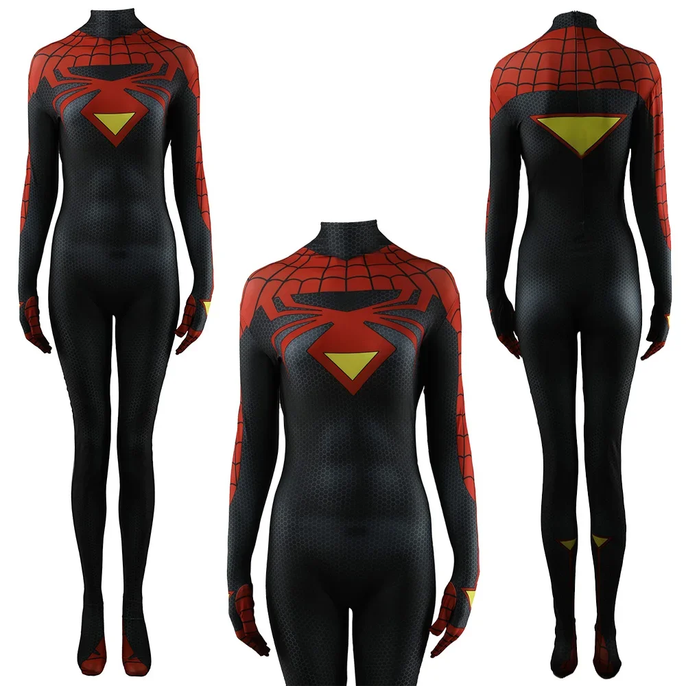 Women Spider Cosplay Superhero Costume Spandex Zentai Suits Bodysuit Jumpsuit Halloween Costume Cosplay Adult Kids