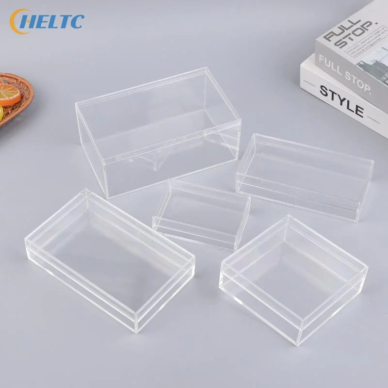 Thickened Rectangular Acrylic Storage Box High Transparency Food Gift Packaging Plant Landscaping Transparent Box