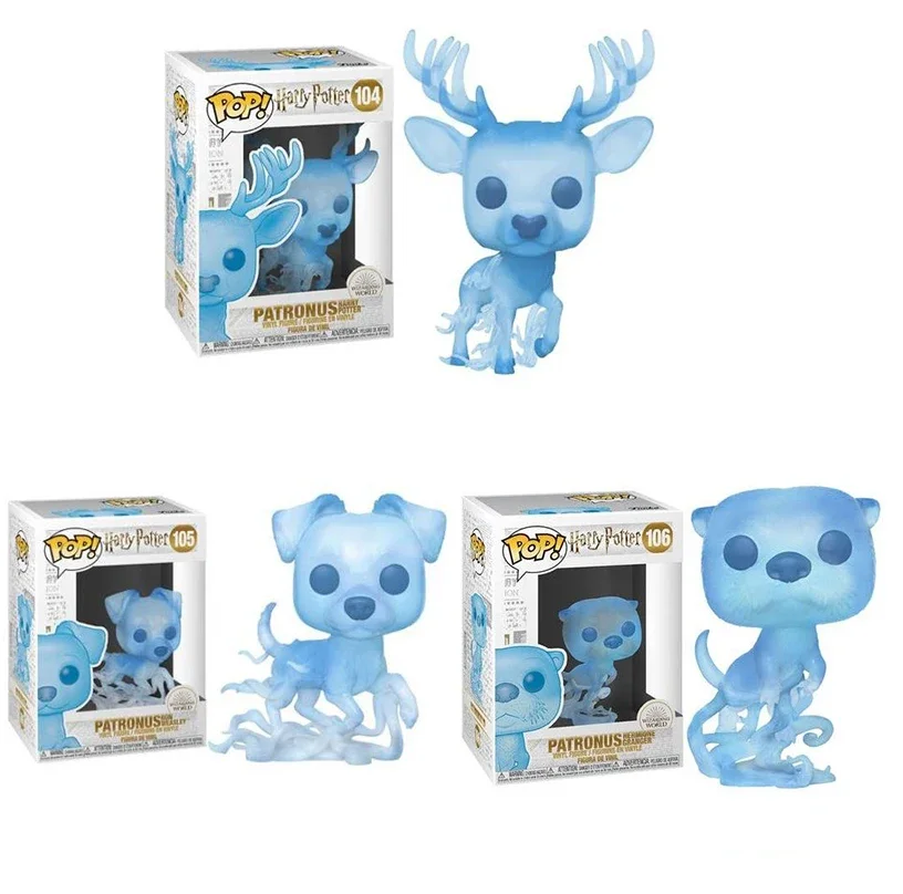 Funko Pop Harri PATRONUS 104# PATRONUS 105# PATRONUS 106# Potter Action Figures Collection Model Toys for Children Birthday Gift