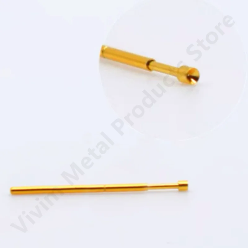 20/100PCS PA058-A Spring Test Probe Test Pin Test Tool 15.6mm Dia 0.58mm Gold Needle Tip Dia 0.8mm Pogo Pin P058-A