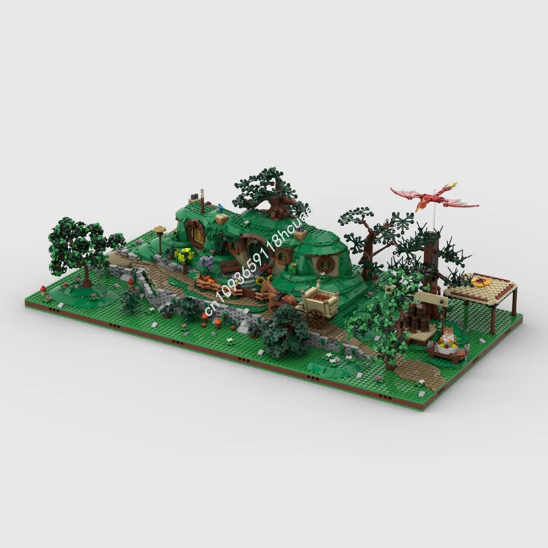 

Модульный замок The Rings The Shire - Дисплей для набора 10354 Модель Moc Строительные блоки DIY Креативная сборка Кирпичи Игрушки Подарок для детей