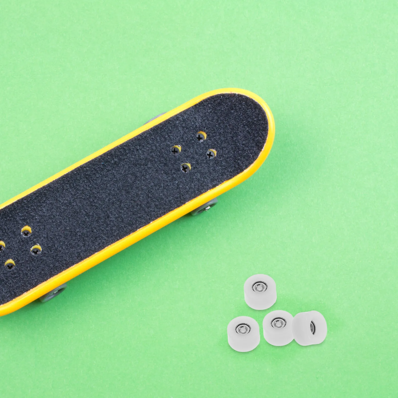 4Pcs Finger Skateboard Wheels Sturdy Highspeed Bearings Professional Skateboard Accessories Mini Bearing Wheels