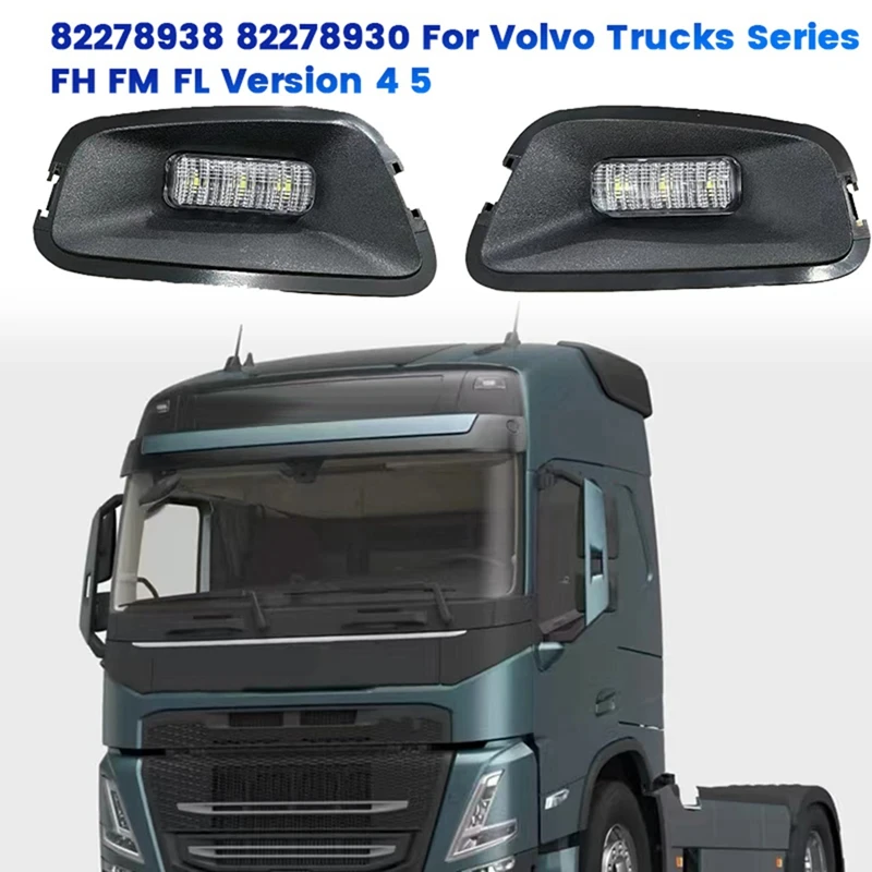 1Pair Truck 24V Front LED Top Light 82278938 82278930 For Volvo Trucks Series FH/FM/FL Version 4 5 Sunvisor Lamp Light-Boom