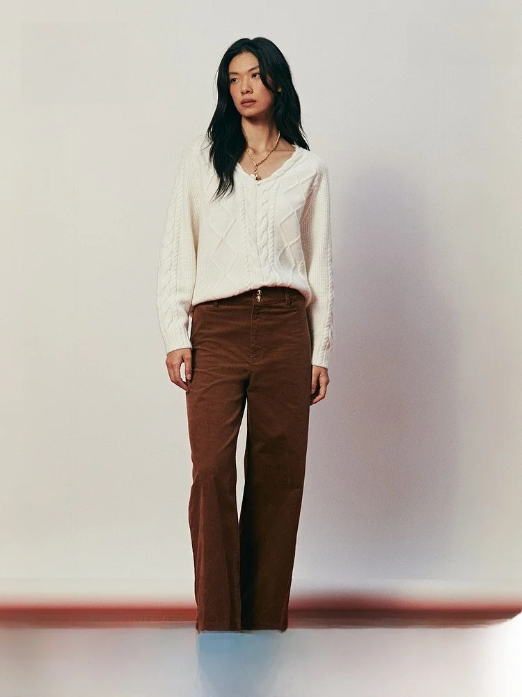 

Spring Women's Knitted Twist Sweater Casual Fit Wool Blend Polyester Fiber Acrylic Fiber Comfortable Regular Thin