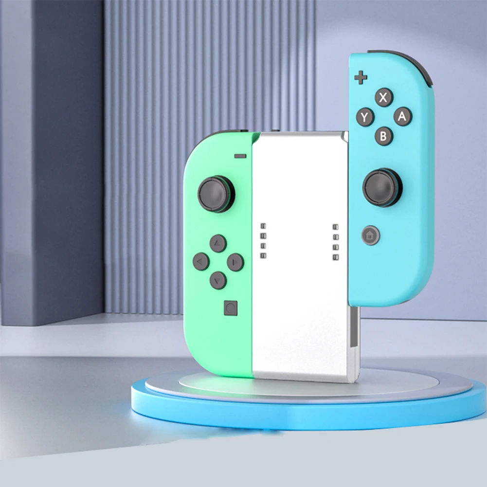 Rectangle Shaped Charging Dock with Charging Indicator for Switch Joy-Con Controllers and Play While Charging Feature