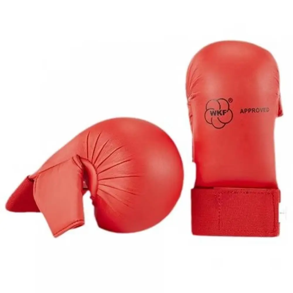 Half Finger Karate Gloves Thumb Protection Thickened Boxing Gloves Practice Training PU Leather Karate Hand Guard