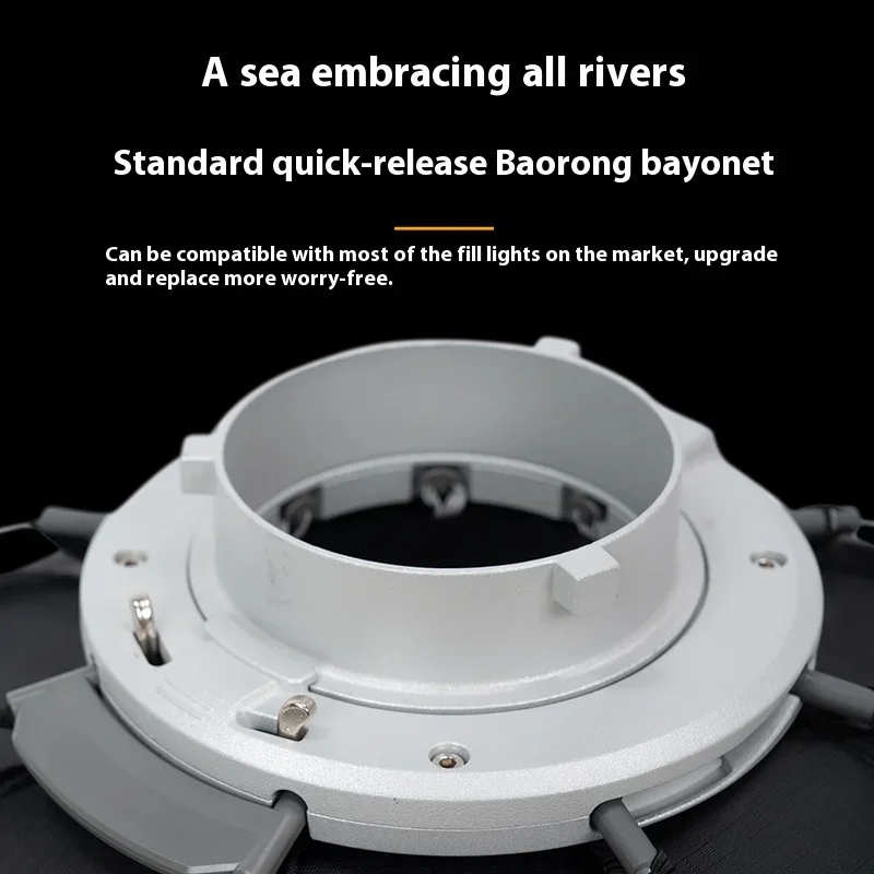 T&YFOTOP K2 55 65 90 إطلاق صندوق سوفت بوكس مكافئ للباب الخارجي بسرعة لـ A2 Godox V1 AD100PRO AD300PRO V860III AD200 صندوق ناعم فلاش