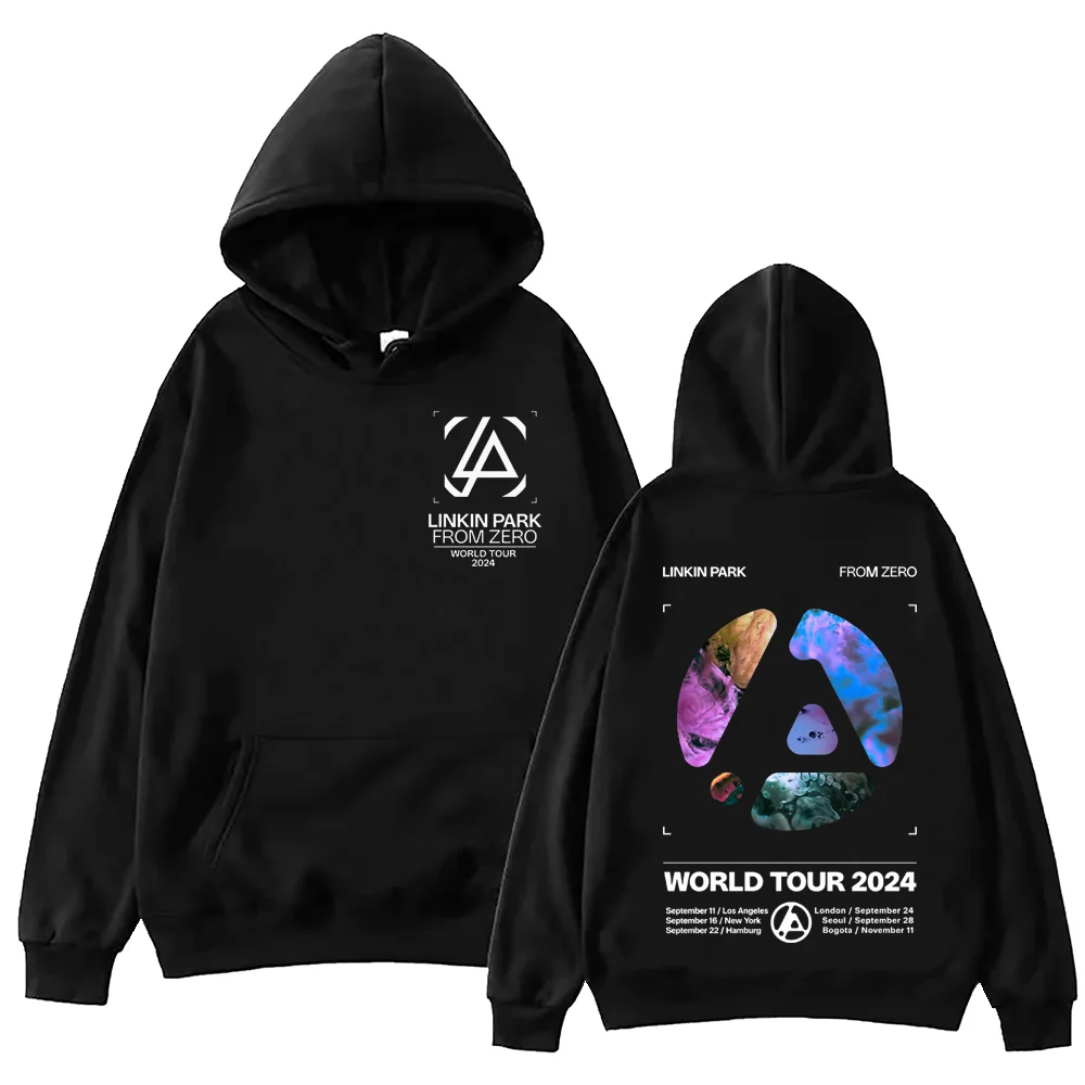 Linkin-Park เสื้อมีฮู้ดจาก ZERO World Tour เสื้อฮิปฮอปฮาราจูกุเสื้อสวมหัวเสื้อเพลงยอดนิยมของขวัญแฟนๆ