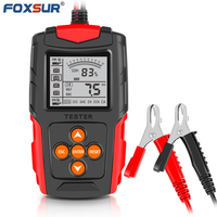 FOXSUR FBT200 12V 24V Car Battery Tester Digital Automotive Diagnostic Battery Tester Analyzer Vehicle Scanner Tool