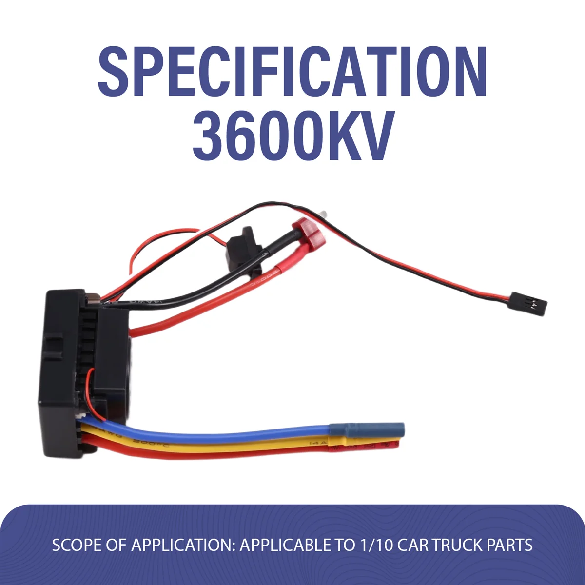 A17I Wasserdichter 3650 bürstenloser Motor mit 60 A ESC-Kombination für 1/10 RC Car Truck Parts 3600KV