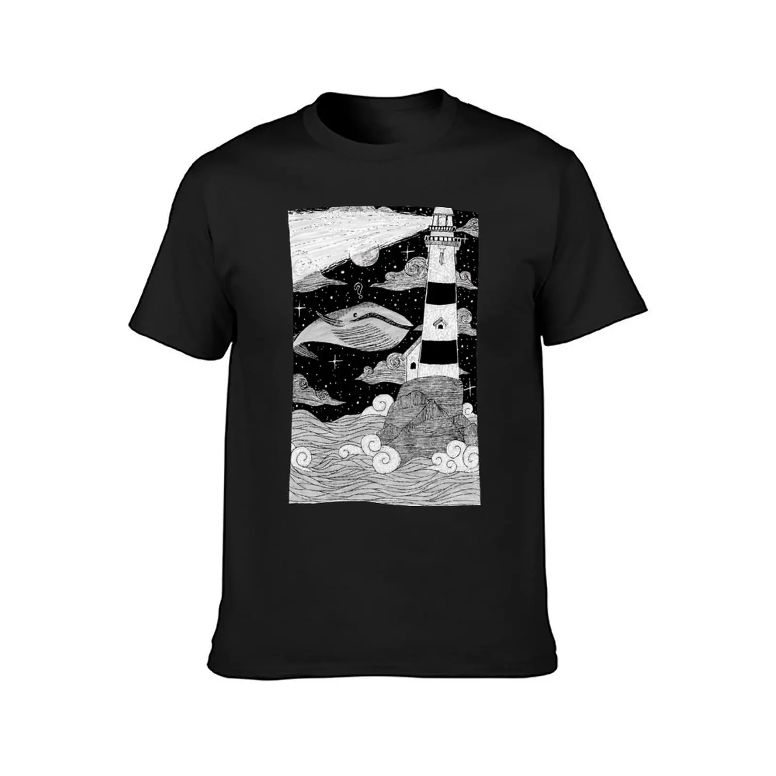 The Lighthouse- Inktober2017 T-Shirt shirts graphic tees boys animal print aesthetic clothes anime Men's t-shirts