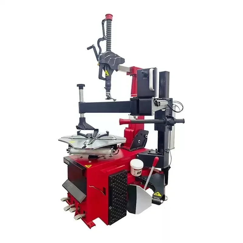 24 Inch Tilting Back Tire Changer for Auto Maintenance, Car Tyre Dismount Machine, Double Point Bead Press